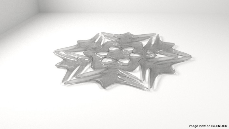Snowflake - Type 7 3Dモデル .c4d .max .obj .3ds .fbx .stl .blend 