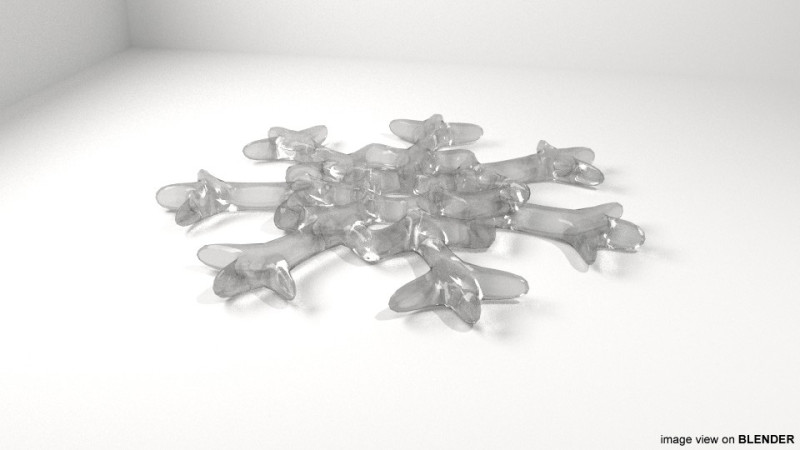 Snowflake - Type 8 Modello 3D .c4d .max .obj .3ds .fbx .stl .blend 