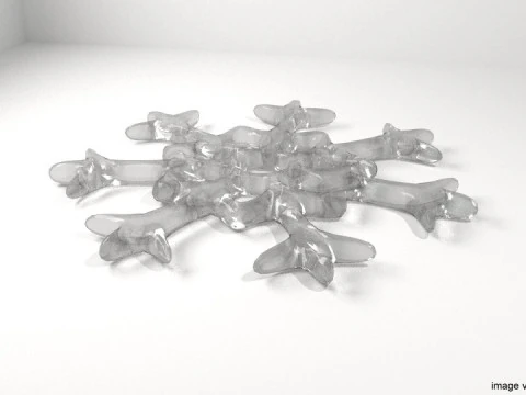 Floco de Neve - Tipo 8 Modelo 3D