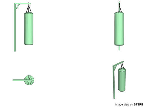 Training Equipment - Punching Bag 3Dモデル