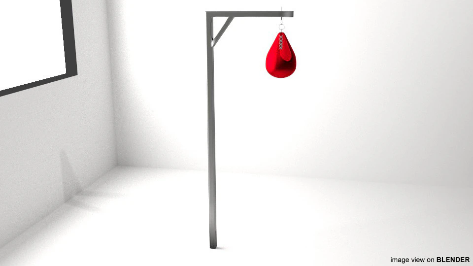 Training Equipment - Punching Ball 3D Model .c4d .max .obj .3ds .fbx .stl .blend
