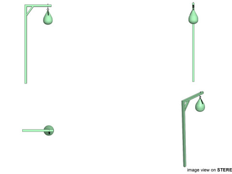 Training Equipment - Punching Ball 3D Model