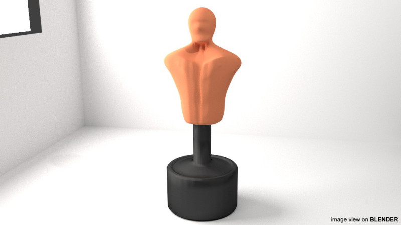 Training Equipment - Punching Dummy 3Dモデル .c4d .max .obj .3ds .fbx .stl .blend 