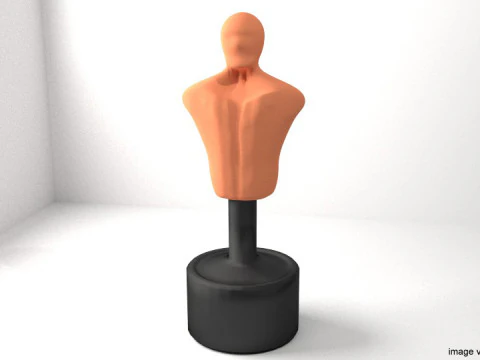 Trainingsgerät - Schlagdummy 3D Modell