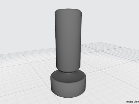 Training Equipment - Vertical Column Modello 3D