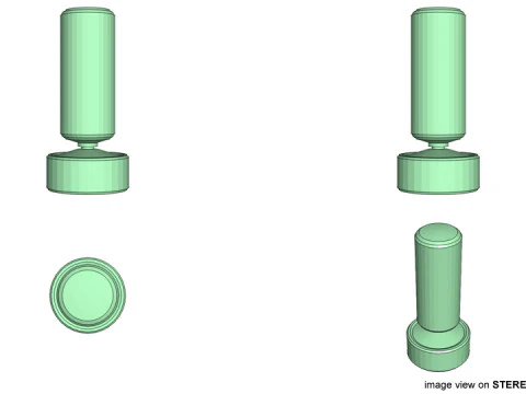 प्रशिक्षण उपकरण - लंबवत स्तंभ 3D मॉडल