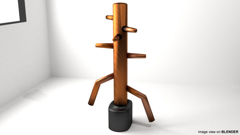 Training Equipment - Wooden Dummy 3Dモデル .c4d .max .obj .3ds .fbx .stl .blend 