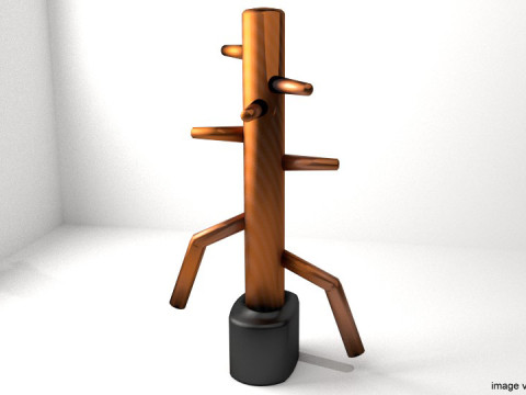 Training Equipment - Wooden Dummy 3D Модель