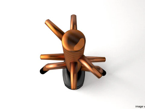Training Equipment - Wooden Dummy 3D Model