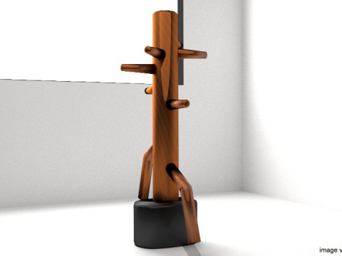 Training Equipment - Wooden Dummy 3Dモデル