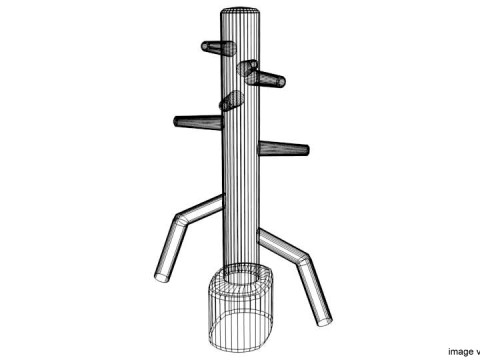 Training Equipment - Wooden Dummy 3Dモデル