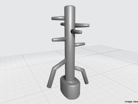 Training Equipment - Wooden Dummy 3D Model