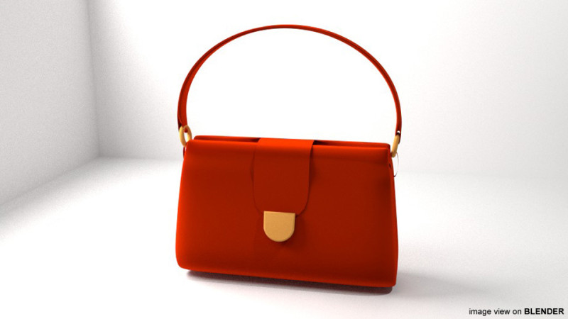 Handbag - Type 1 3Dモデル .c4d .max .obj .3ds .fbx .stl .blend 