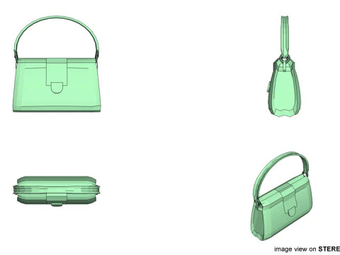 ハンドバッグ - タイプ 1 3Dモデル
