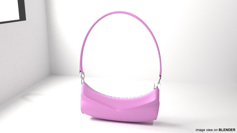 Handbag - Type 2 3D Model .c4d .max .obj .3ds .fbx .stl .blend 