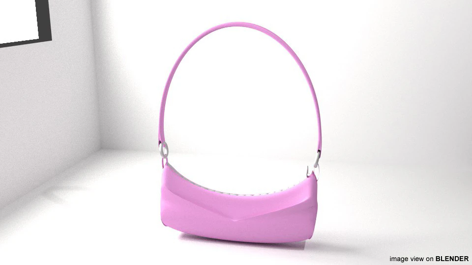 Handbag - Type 2 3D Model .c4d .max .obj .3ds .fbx .stl .blend 