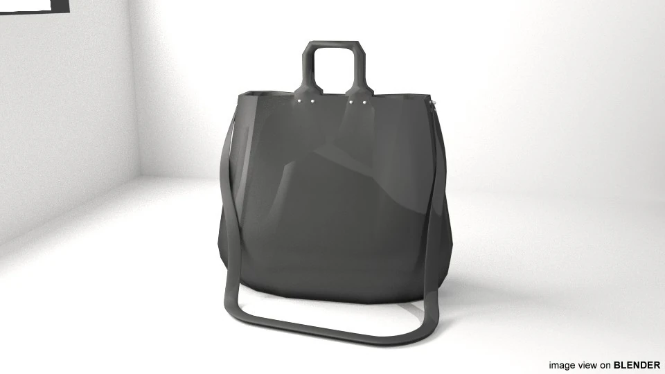 Handbag - Type 3 3D Model .c4d .max .obj .3ds .fbx .stl .blend 