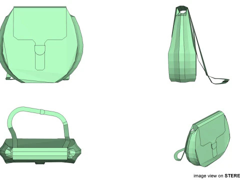 Handbag - Type 4 3D Model
