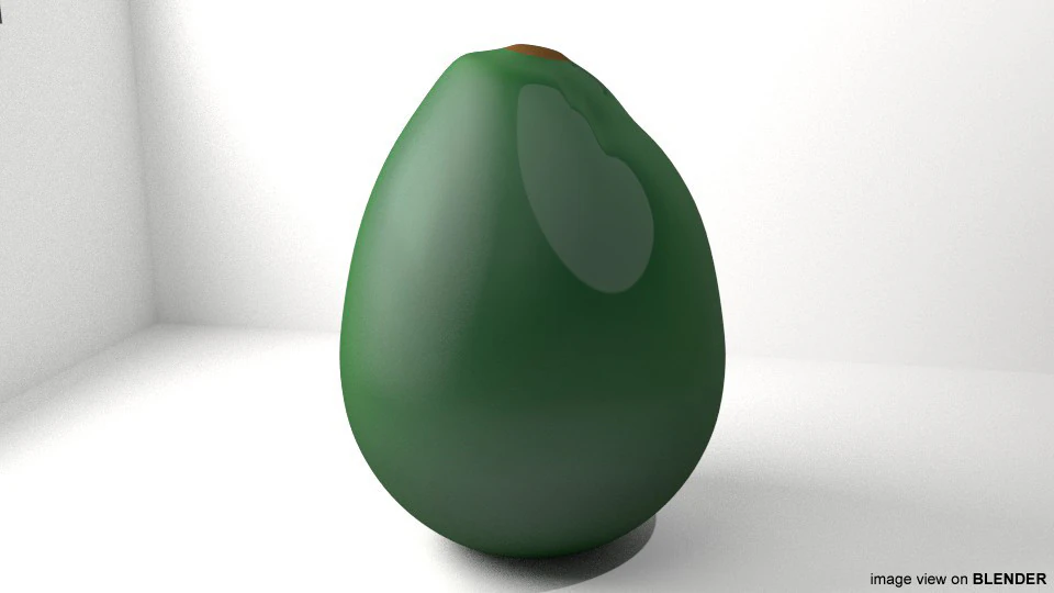 Fruit - Avocado 3D Model .c4d .max .obj .3ds .fbx .stl .blend