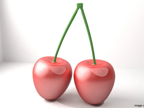 Fruta - Cereja Modelo 3D