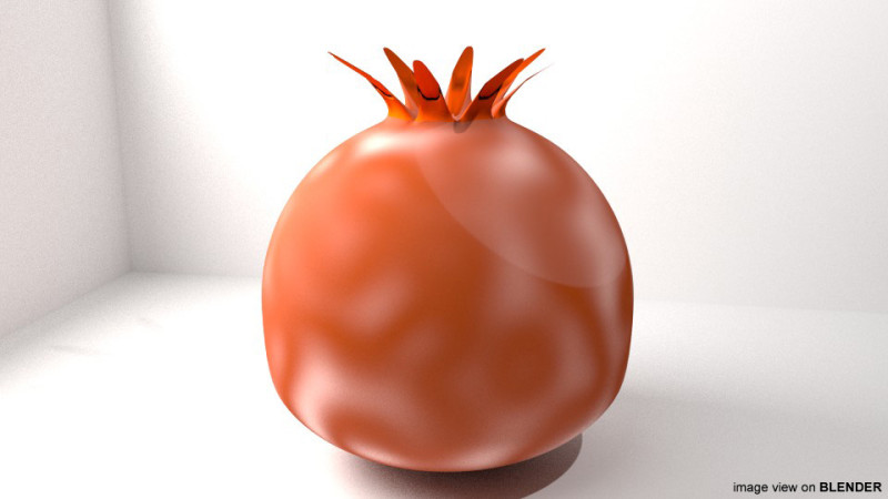 Fruit - Pomegranates 3D Модель .c4d .max .obj .3ds .fbx .stl .blend 