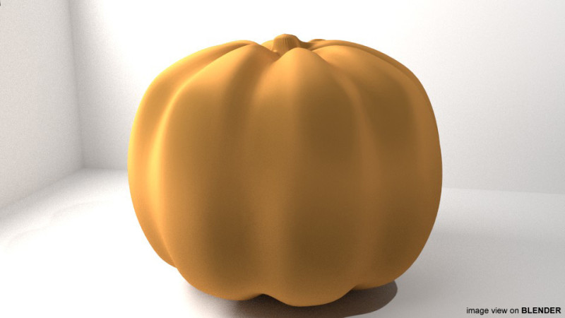 Fruit - Pumpkin 3Dモデル .c4d .max .obj .3ds .fbx .stl .blend 