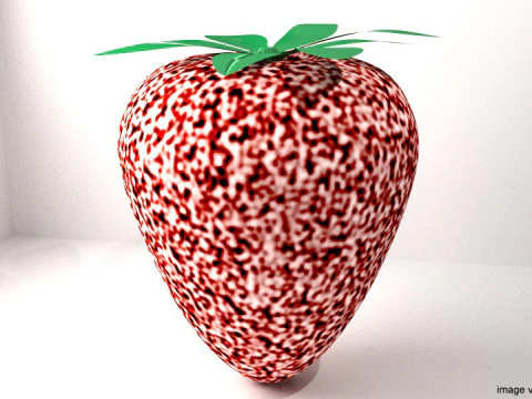 Фрукт - Клубника 3D Модель