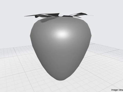 Fruit - Strawberry 3D Model