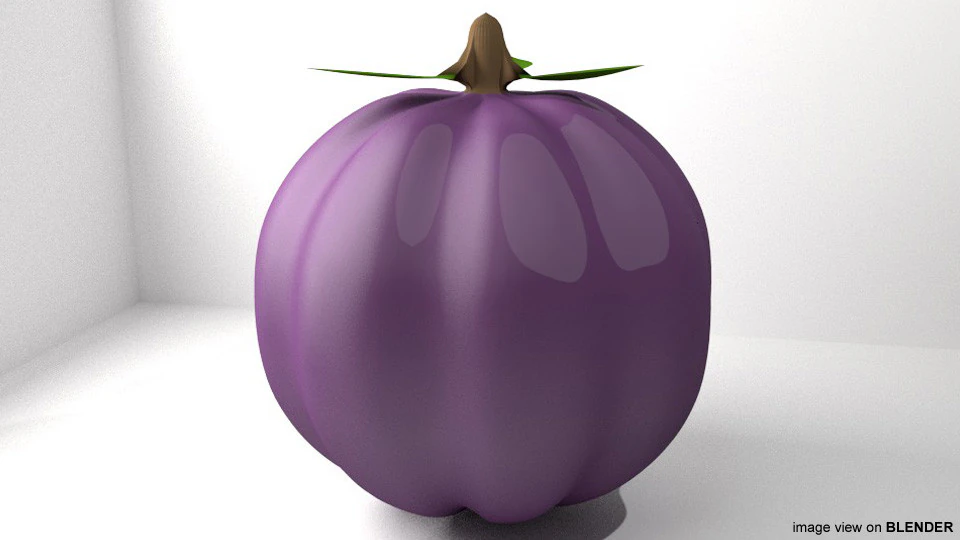 Fruit - Mangosteen 3D Model .c4d .max .obj .3ds .fbx .stl .blend 