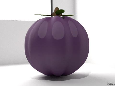 Fruit - Mangosteen 3D Model