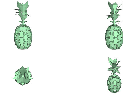 Fruit - Pineapple 3Dモデル