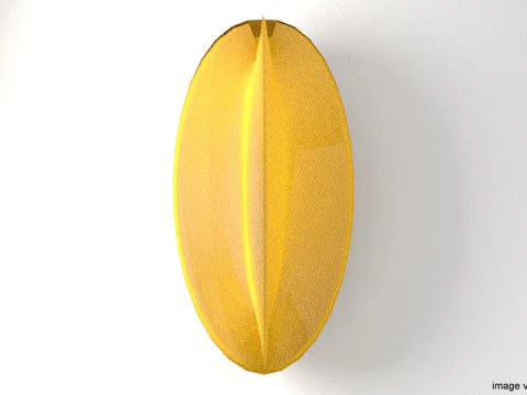 フルーツ - スターフルーツ 3Dモデル