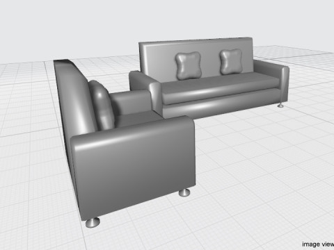 Sofa Set - Type 1 3Dモデル