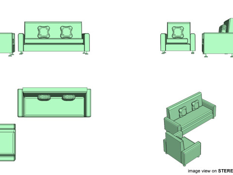 Sofa Set - Type 1 3Dモデル