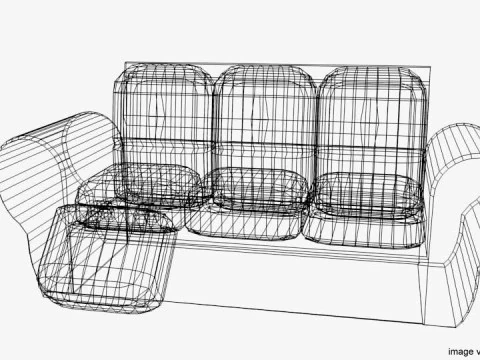 Sofa Set - Type 2 3D Model