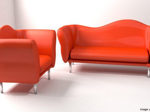 Sofa Set - Type 3 Model 3D