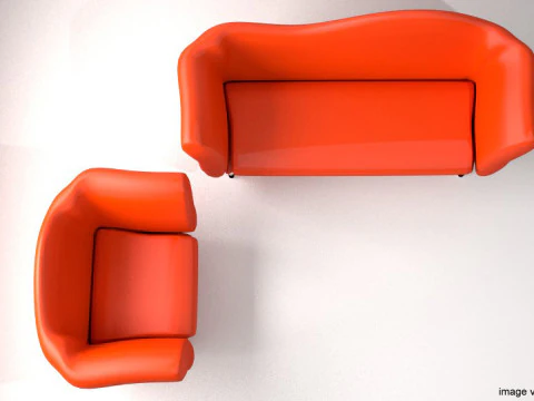 Sofa Set - Type 3 3D Model
