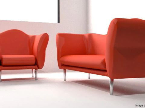 Sofa Set - Type 3 3D Model