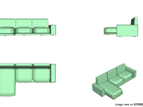 Sofa Set - Type 4 3Dモデル