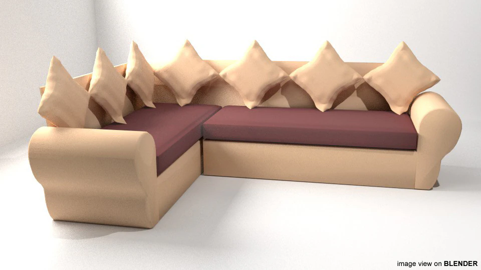 Sofa Set - Type 5 3D Model .c4d .max .obj .3ds .fbx .stl .blend 