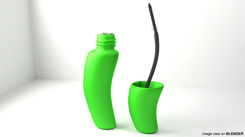 Cosmetic - Mascara Type 3 3D Model .c4d .max .obj .3ds .fbx .stl .blend 