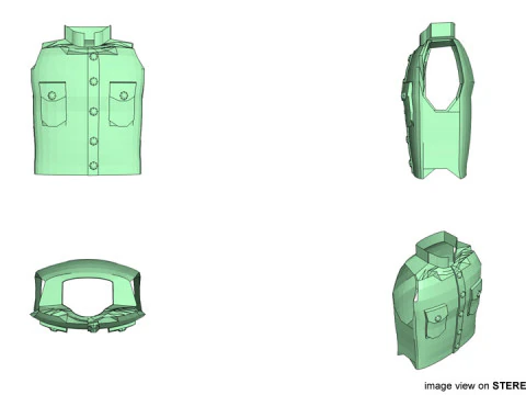 Armour Vest - Type 1 3D Model
