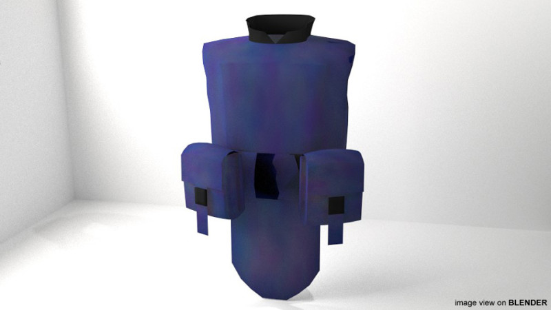 Armour Vest - Type 2 3Dモデル .c4d .max .obj .3ds .fbx .stl .blend 