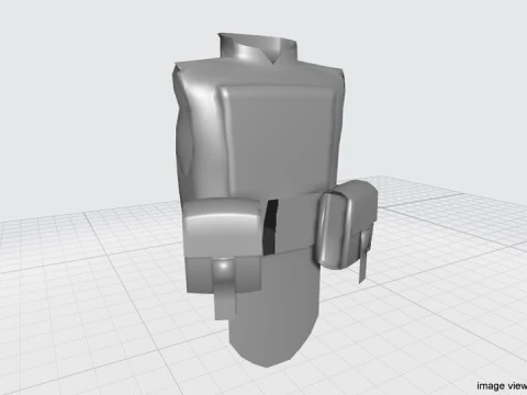 Armour Vest - Type 2 3D Model
