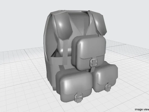 Armour Vest - Type 3 3D Model