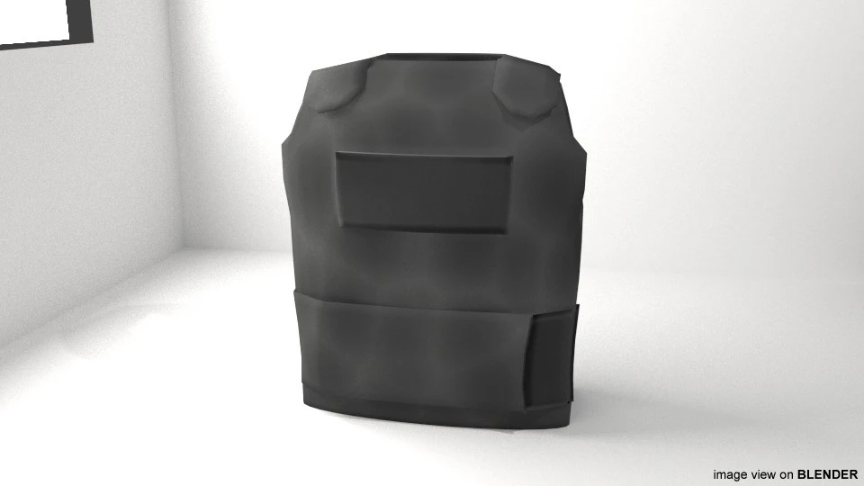Armour Vest - Type 5 3D Model .c4d .max .obj .3ds .fbx .stl .blend