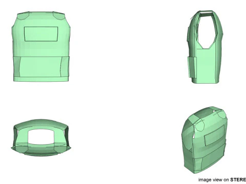 Armour Vest - Type 5 3D Model