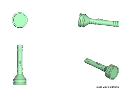 Flashlight - Type 1 3D Model