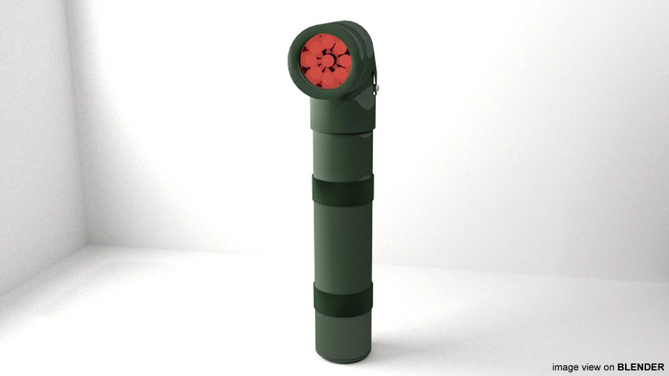 懐中電灯 - タイプ 3 3Dモデル .c4d .max .obj .3ds .fbx .stl .blend