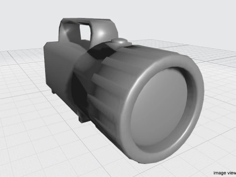 Flashlight - Type 4 3D Model